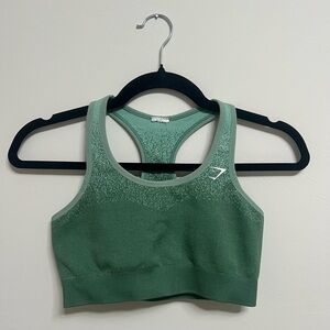 Gymshark ADAPT OMBRE SEAMLESS SPORTS BRA green